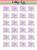 Rest Day Planner Stickers | Self Care & Recovery Day Stickers