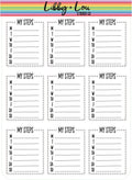 Weekly Steps Planner Sticker | Libby and Lou Sticker Co