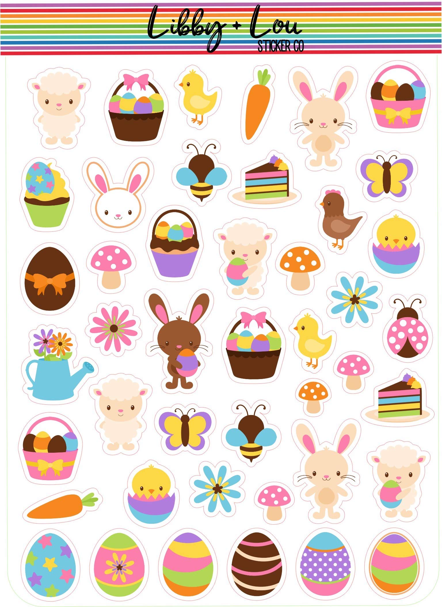 Easter Decoration Planner Sticker | Libby and Lou Sticker Co