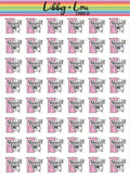 Shower Time Planner Stickers | Libby and Lou Sticker Co