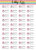Donation Tracker Planner Sticker | Libby and Lou Sticker Co